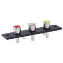 3 way RCA terminal wall panel plate input phono chassis socket audio adap JR