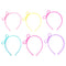 6x Child Stretchy Plastic Headband Candy Color BowknotTiara Hair Hoop Pa g Nw