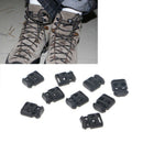 10Pcs Non-Slip Shoelace Buckle Clip Stopper Rope Clip Clamp Cord Cable Lock