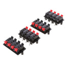 4x 8 Way 2 Row Push Release Connector Plate Stereo Speaker Terminal