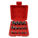 14Pcs E Type Socket Bits Kit Driver Tool Set 1/4'' 3/8'' 1/2'' E4 - E24