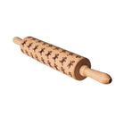 Pattern Beech Pin Rolling Rolling Print Man Embossed Gingerbread Pin Carved FY10