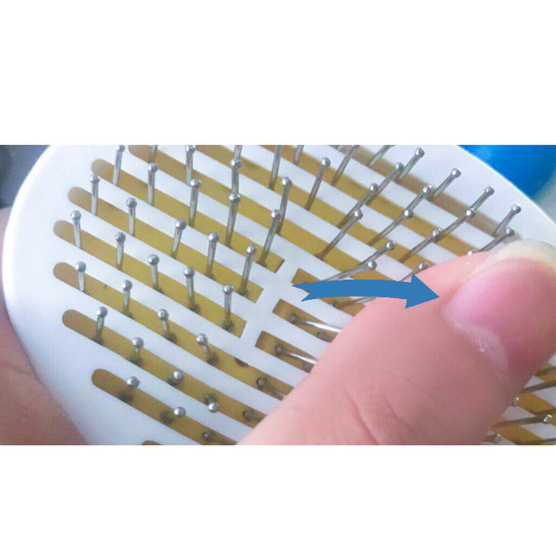 Pet Dog Cat Stainless Steel Needle Comb Hair Shedding Grooming Brush