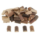 50x Wood Half Cut Log Slices Blocks For Wedding Centerpiece Table Decoration