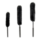 3x Multi Size Wool Blend Wheel Cleaning Grills Door Frames Washing Brushes
