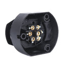 12V 7Pin Round European standard Trailer Caravan Connector Plug Socket  -Q