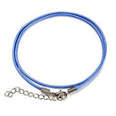 25 NEW Cotton Pendant Necklace Lobster Clasp Cord 2mm plus Extension Chain XVY