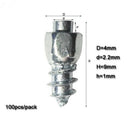 100pcs 9mm Steel Wheel Stud Screw Snow Tire Spike for Car Bicycle Nail Anti-S BX