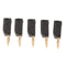 10 Pcs Black & Red 2mm Banana Plug Connectors Retractable Sheath Stackable Wire