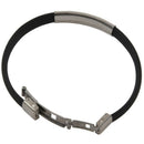 Bracelet Stainless Steel Cuff Silicone Bangle Hand Chain Men"s Jewelry Z4T7