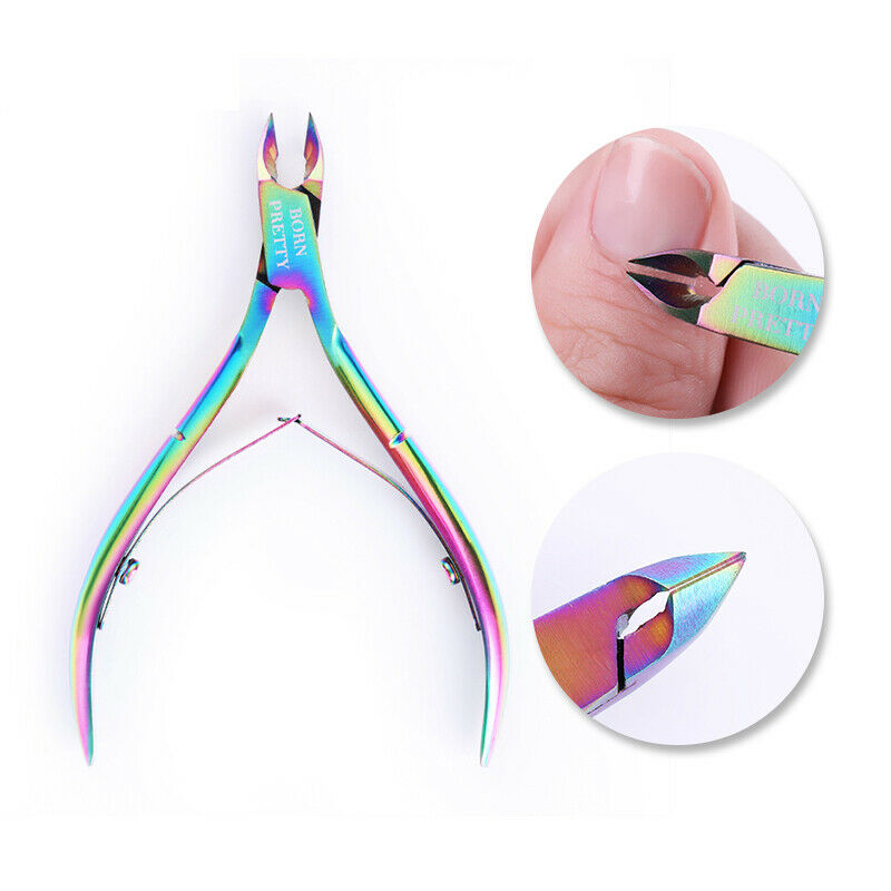 Born Pretty 1Pc Nail Cuticle Nipper Cutter Rainbow Clipper Scissor Dead Ski W5J7