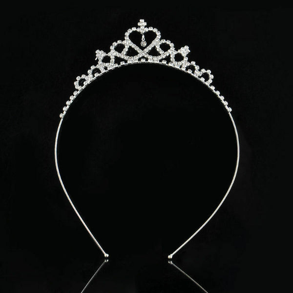 Kids Girls Child Wedding Prom Crystal Rhinestones Tiara Princess Crown Headbands
