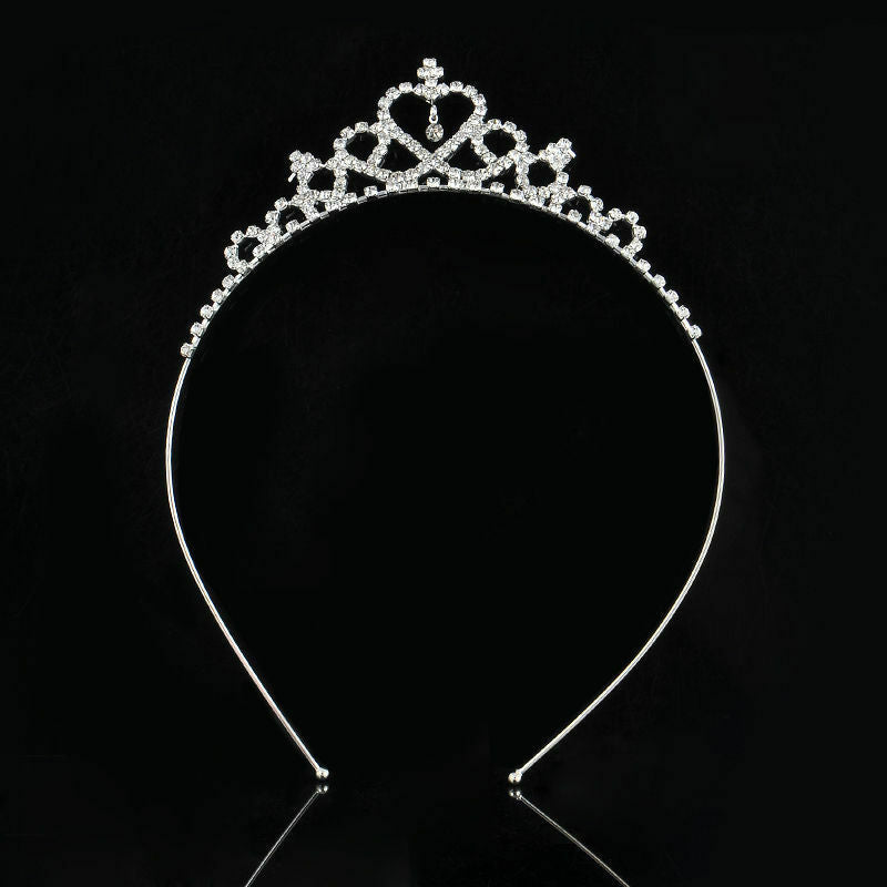 Kids Girls Child Wedding Prom Crystal Rhinestones Tiara Princess Crown Headbands
