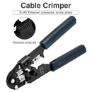 1X(Cable Crimper,8P8C Rj45 Ethernet Connector Crimp Computer Hand Tools Mul