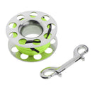 Steel Scuba Dive Reel Corrosion Resistant High Visibility Diver Reel Clip Green