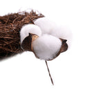 6Pcs Natural Cotton Head Artificial Dried flowers Xmas Diy Garland Wreath DecTO