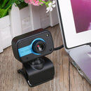 A7250B 480P HD USB Webcam Computer PC Mic Live Online LED Web Camera (Blue)