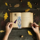 DIY Flower Special Shaped Diamond Painting Leather Tassel Bookmark Gifts