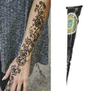 Henna Tattoo Paste Waterproof Tattoo Mehndi DIY Drawing Body Paint Art Crea K3O7