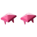 100 Rose 9mm Pyramid Studs Spots Rivets Punk Nailheads Spikes for Bag Brace