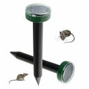 2 Pieces Solar Energy Ultrasonic Outdoor Animal Repellent Weatherproof For  B2B9