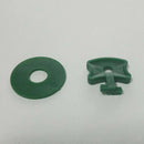 200x Greenhouse Twist Clips Washers Set Shading Fixing Clips w/ 200 Washer