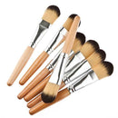5pcs Makeup Cosmetic Blush Brush Eyebrow Foundation Powder Brushes Wood