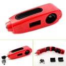 Motorcycle Brake Throttle Grip Scooter Handlebar Anti Theft Locks (Red) A