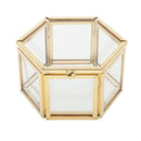 Glass Jewelry Organizer Display Boxes with Lid Plant Flower Holder Terrarium