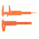 New 1Pc Mini Plastic Ruler Sliding 80mm Vernier Caliper Gauge Measure Tools FT