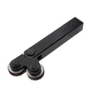 2 Pack Double Wheel Knurling Tool Straight Linear Black Steel Knurl Tool