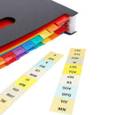 24 Pockets Expanding File Folder Large Space Design A4 Filing Folders Box F J6Q8