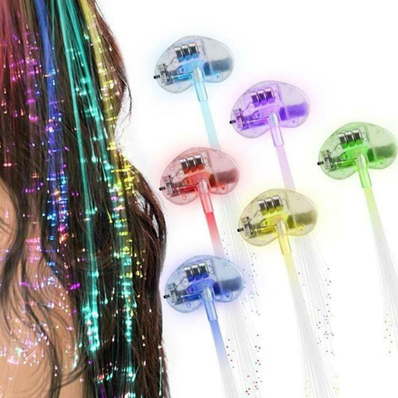 1 Pc  Lights Hair Light-Up Hair Barrettes Braid Party Dancing Hairpin Ha