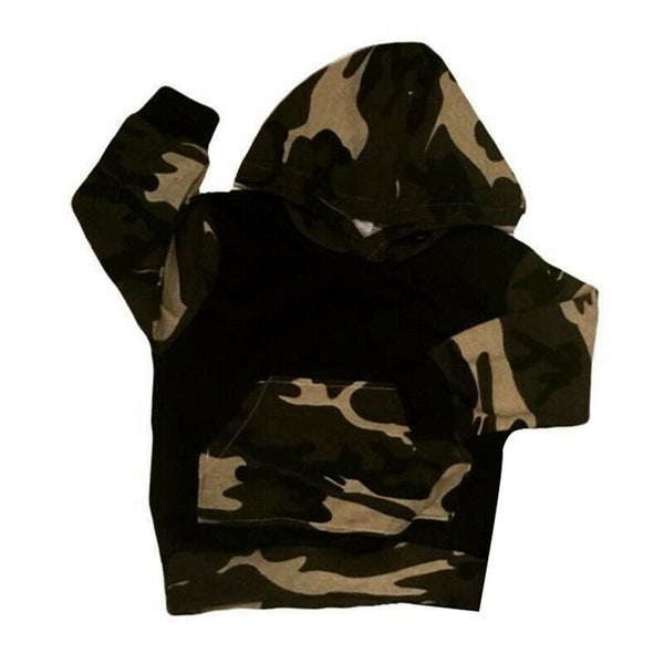 Newborn Kids Baby Boys Camo Tops Hoodie Long Pants 2Pcs Outfits Set Clothes U2P7