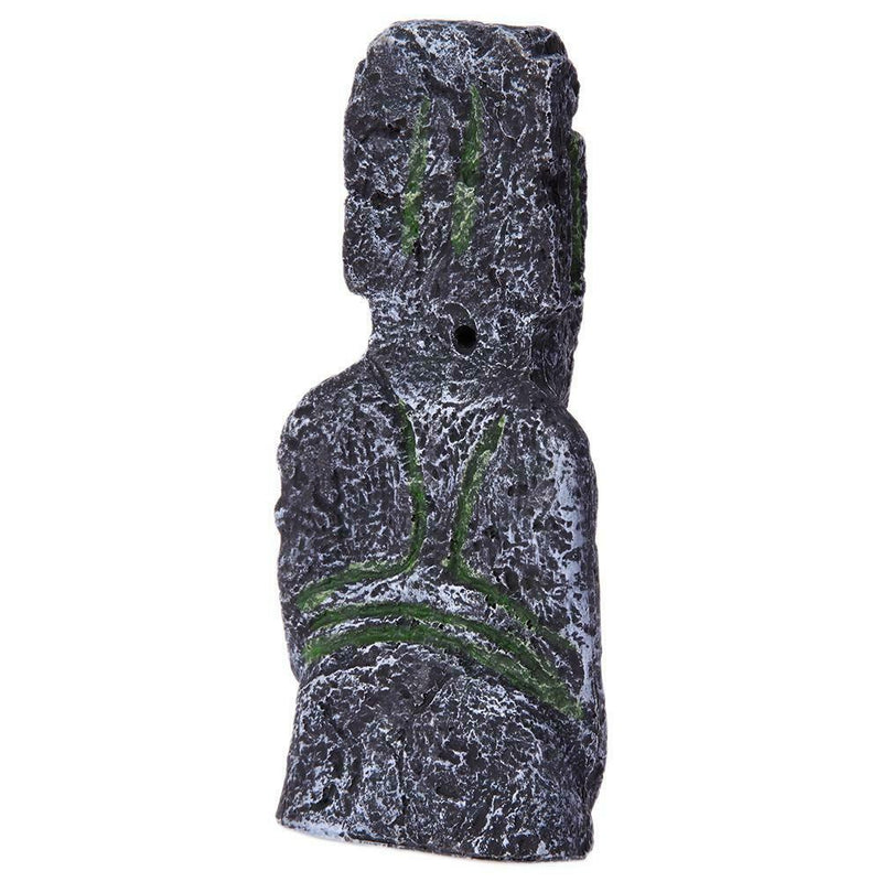 Fish Tank Landscaping Artificial Easter Island Statue Decoration(Big)