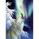 5D DIY Round Drill Diamond Painting Wolf Cross Stitch Embroidery Mosaic Kit