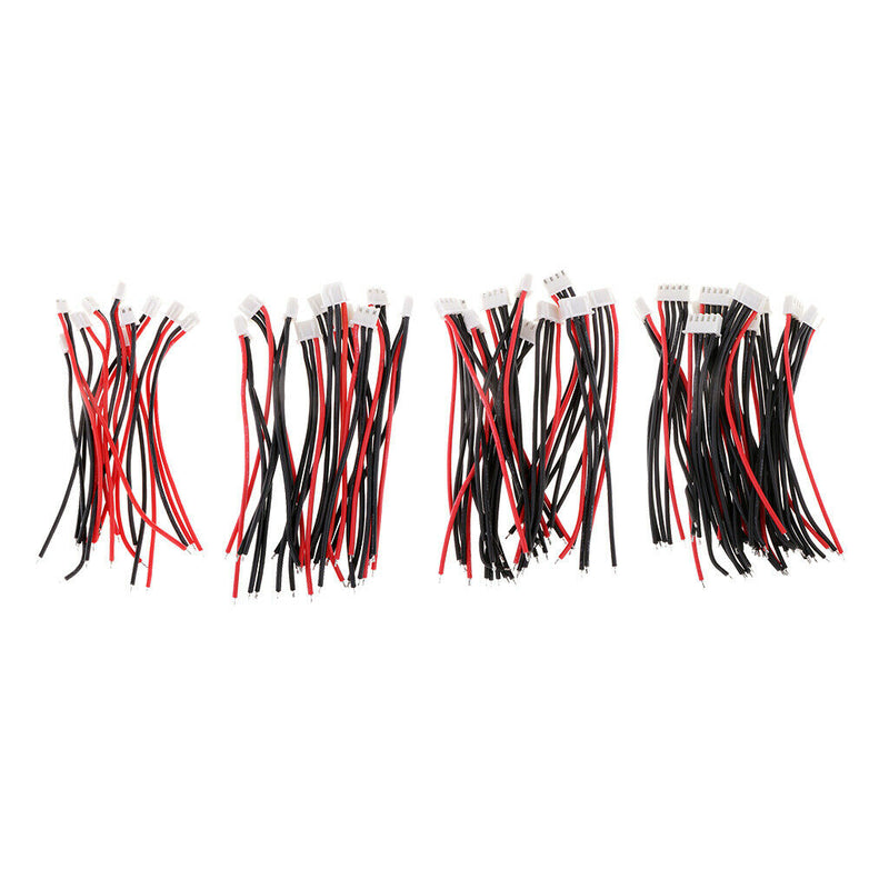 30Pcs 10cm JST-XH Connector Silicone Cable Lead 22AWG For Lipo