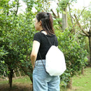 Outdoor Sports Waterproof Drawstring Backpacks Storage Knapsack (White)