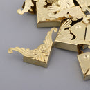 20Pcs Metal Book Scrapbooking Photo Album Menu Corners Protectors,Golden