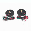 2pcs  Round Reflector 6mm Nuts LED Rear Tail Brake Stop Lights Red Lens