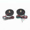 2pcs  Round Reflector 6mm Nuts LED Rear Tail Brake Stop Lights Red Lens