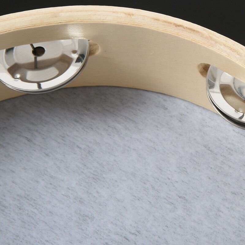 8" Musical Tambourine Tamborine Drum Round Percussion Gift for KTV Party