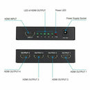 1 in 4 out Full HD HDMI Splitter 1X4 4 Port Hub Repeater Amplifier v1.4  GIJ