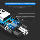 Mini 3.4A Fast Car Charger QC3.0 Certified Quick Charge Dual USB Port Black