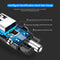 Mini 3.4A Fast Car Charger QC3.0 Certified Quick Charge Dual USB Port Black