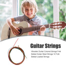 12pcs/Set Colorful Guitar Strings E-A for Acoustic Folk Classic Guitar Part A
