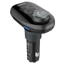 E45 Bluetooth 4.2 Car FM Transmitter Handsfree LED USB Charger for Phone U Disk