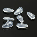 4 Pairs Soft Screw-On Silicone Eyeglass Sunglass Glasses Nose Pads Repair Tooll