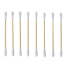 200pcs Double Head Bamboo Cotton Swab Cleaning Makeup Buds Wood Sticks Nose Ea_