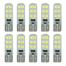 10x Xenon White T10 W5W 12-SMD 2835 LED Canbus Error Free Silica Light-B Hn